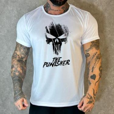 Imagem de Camiseta Dry Fit Justiceiro Punisher academia musculação peso pesado b