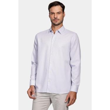 Imagem de Camisa Aramis Manga Longa Regular Maquineta Pontilhada Azul-Masculino