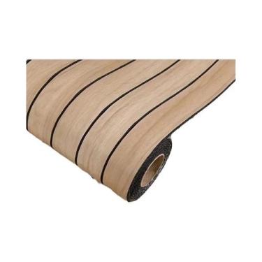 Imagem de Papel De Parede Removível À Prova d'Água Com Textura De Madeira Retro 