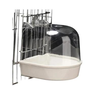 Imagem de Banheira Suspensa Transparente Para Pássaros, Acessórios Para Gaiolas 