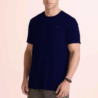 Imagem de Camiseta Lupo Crepe - Azul-Masculino