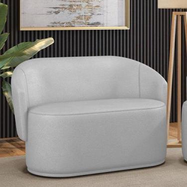 Imagem de Sofá 2 Lugares Namoradeira Orgânica Para Sala Malu Sintético M11 - D'r