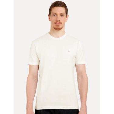 Imagem de Camiseta Aramis Masculina Basic Lisa Dark Logo Off White CS.12.0537 12