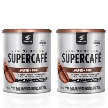 Imagem de Kit 02 Supercafé Desincoffee Termogênico Natural 220g Evolution Coffee