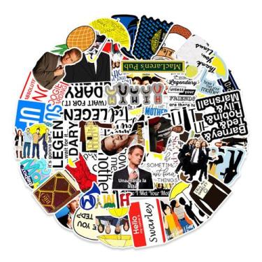 Imagem de Adesivos de anime How I Met Your Mother, vinil, PVC, 50 unidades - yiw