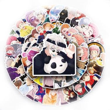 Imagem de Adesivos Jujutsus Kaisens, vinil impermeável, anime, 50 unidades - yiw