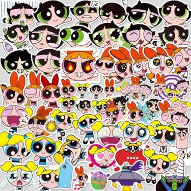 Imagem de Adesivo Anime Powerpuffs Girls Vinyl Cartoon Anime x50 - yiweisai