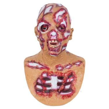 Imagem de Capacete Horror Zombie Latex Scary Bloodsucking Blood - yiweisai
