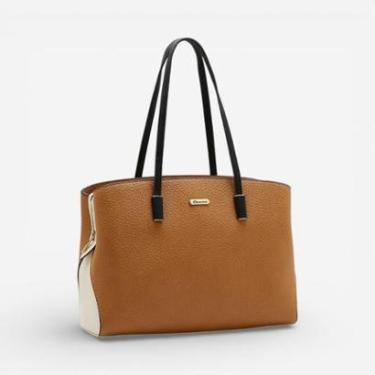 Imagem de Bolsa Feminina Chenson Contrastes Marrom-Feminino