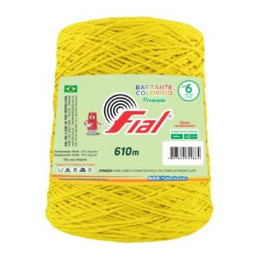 Imagem de Barbante Fial Nº6 Premium 610 Metros, 14 Amarelo Ouro
