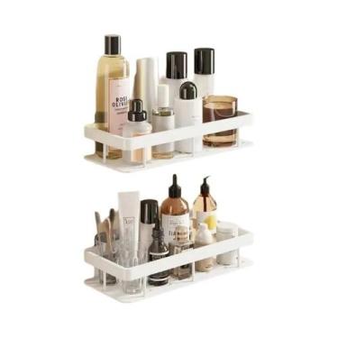 Imagem de Prateleira De Canto Para Banheiro Sem Furos, Suporte De Parede Para Ch