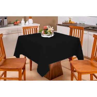 Imagem de 15 Toalha De Mesa 1,50 x 1,00 Tecido Oxford - Poli, Preto