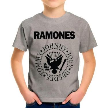 Imagem de Camiseta Camisa Infantil Juvenil Banda de Rock Ramoness MD6 - Casetal,