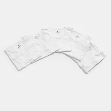 Imagem de Kit Camiseta Hering Básica Feminina 5 Peças-Feminino