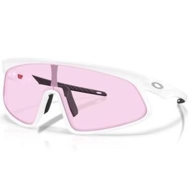 Imagem de Óculos de Sol Oakley RSLV 141 Matte White Prizm Low Light-Masculino