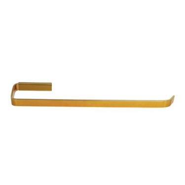 Imagem de Porta Toalha de Rosto Chapa Fina Satandard Alumínio Dourado - Montelar
