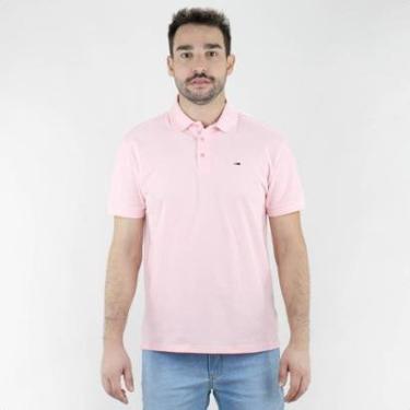Imagem de Camiseta Polo Tommy Clássica Slim Rosa Claro - Masculino-Masculino
