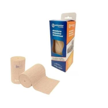 Imagem de Atadura Elástica Alta Compreensão 10 cm x 1,30m - Unicenter KIT COM 10