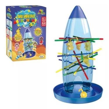 Imagem de Jogo Tira Varetas Cai Astronauta do Foguete Brinquedo Infantil Art Bri