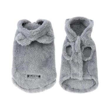 Imagem de Casaco De Lã Quente Para Animais De Estimação Com Capuz Para Cães E Ga