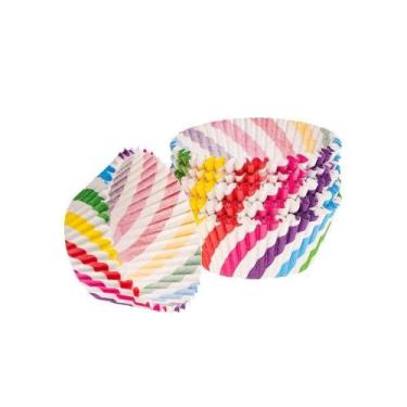 Imagem de Kit 100 Forminhas Para Cupcake Variado - PLASVALE