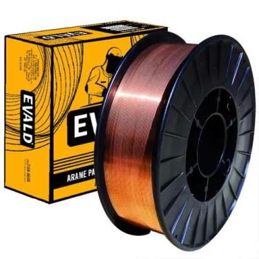 Imagem de Kit Arames para Solda Mig 0,8 MM Rolo Plástico 15 KG ER70S-6 EVALD