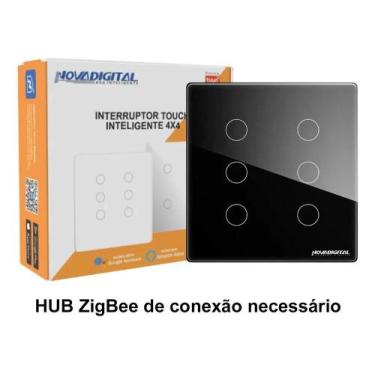 Imagem de Interruptor Inteligente Zigbee NovaDigital 6 Teclas Botões T - Congrat