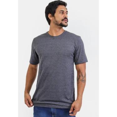 Imagem de Camiseta Básica Masculina Reforçada Ombro a Ombro Algodão - Techmalhas