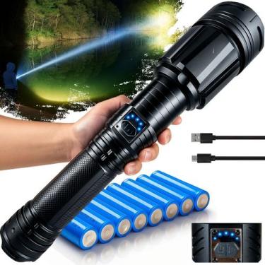Imagem de Lanterna Led Zoom Longo Alcance Powerbank Usb Resistente Agua Ipx6 Cam