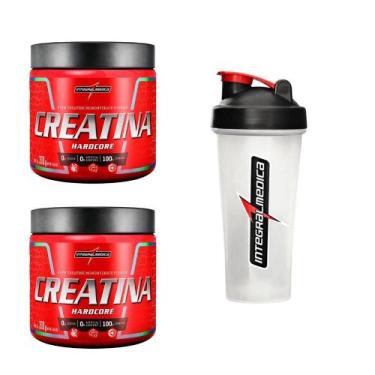 Imagem de Kit 2 Creatina Integralmedica 300g + Coqueteleira 600ml