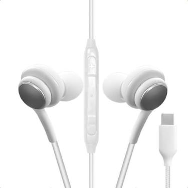 Imagem de Fone De Ouvido Com Fio 10mm Tipo C Cabo Resistente IntraAuricular Micr