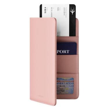 Imagem de Carteira VULKIT Passport Premium em couro napa com bloqueio RFID