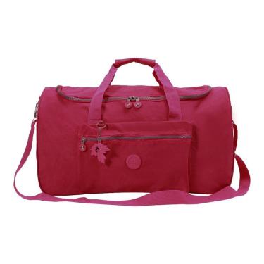 Imagem de Sacola Viagem Bolsa Academia Fitness Feminina Pequena Mala De Mão Em Crinckle - Madrid Pink