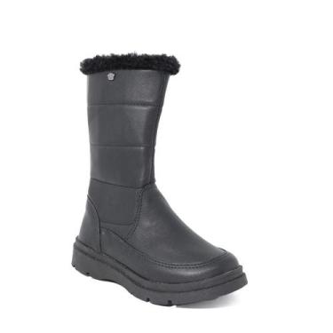 Imagem de Bota Casual Infantil Pink Cats Cano Alto Apelúciada  - PINKCATS, Preto