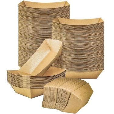 Imagem de Bandejas de alimentos MotBach Kraft Paper, capacidade de 2 libras, pac