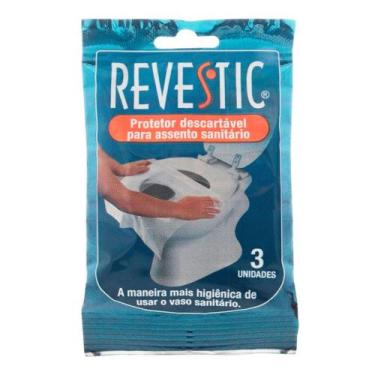 Imagem de Protetor descartavel para assento sanitario c/6 - REVESTIC