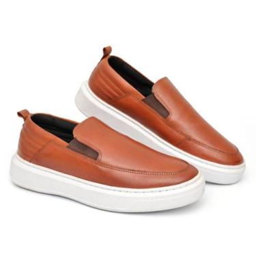 Imagem de Sapato Mocassim Slip on Masculino em Couro Premium Conforto - Mr Light
