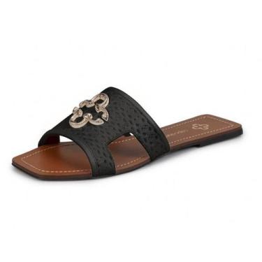 Imagem de Chinelo Rasteira Capodarte Atanado Preto 4016240, 38, Atanado preto