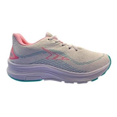 Imagem de Tênis Caminhada Academia Adulto Feminino Jogging Rally, Branco, Verde,