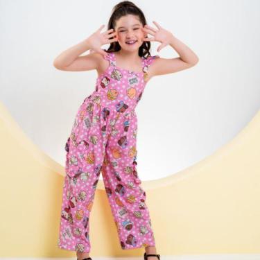 Imagem de Macacão Infantil Juvenil Bobbie Goods Rosa, 8
