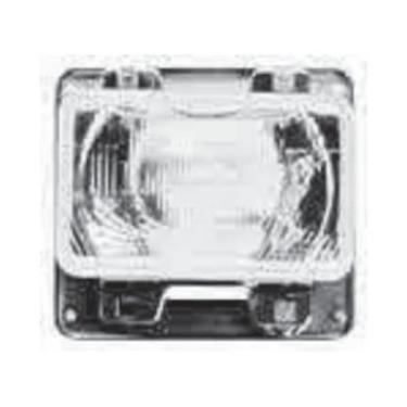 Imagem de Par Farol Alto Baixo Mb O370 Cara Preta 1983 Ate 1988 Com Moldura Crom