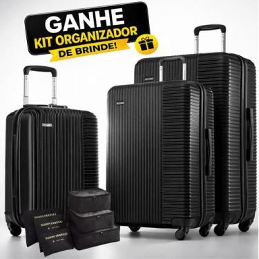 Imagem de Mala Bordo 10kg, Média 23kg e Grande 32kg ABS Premium Com Garantia Vit