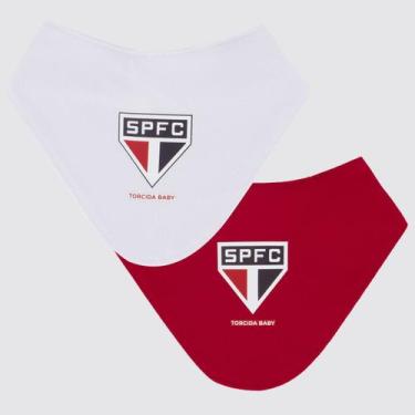 Imagem de Kit 2 Babadores São Paulo - Torcida Baby, Único