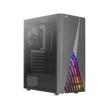 Imagem de Gabinete Gamer Delta Mid Tower Atx em Aço com Painel Rgb e Lateral de Vidro Preto Aerocool