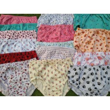 Imagem de Calcinha Infantil Menina Algodão Kit com 5 Calcinha Feminina Algodão C