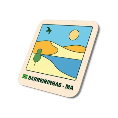 Imagem de Imã Geladeira Barreirinhas- Maranhão Brasil 5x5cm De Metal - M-Planner