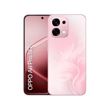 Imagem de Celular Oppo A6 Pro 5G Rosa Coral com Tela AMOLED 6,5", 256GB, 8GB RAM, Câmera de 50 MP, Bateria 7000 mAh