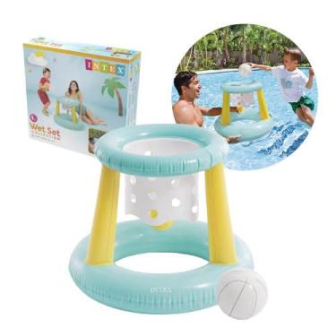 Imagem de Cesta de Basquete Flutuante Inflável Para Piscina Com Bola Intex 58504
