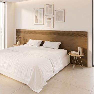 Imagem de Painel Cabeceira Frisado Queen/King 109x270cm Polidoro - Móveis Bettio