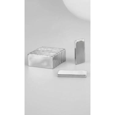 Imagem de Ímã Bloco Neodímio 20x10x2mm N35 10 Unidades - Congratulations Store